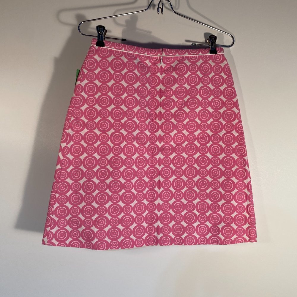 Lilly Pulitzer Hibiscus Pin Social Circles Josie Skirt Women Size 0 / New - Picture 2 of 4